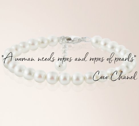 Our Coco collection of pearl jewellery