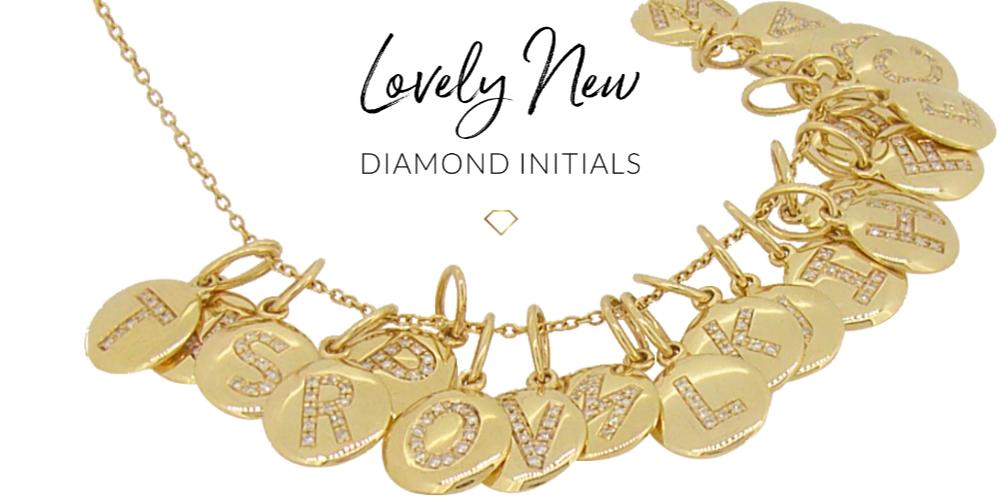 Diamond Initial Pendants