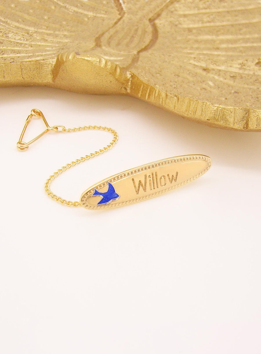 Bluebird of Happiness Baby Brooches