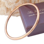 9CT ROSE GOLD 4mm TRADITIONAL GOLF BANGLE All Sizes Available