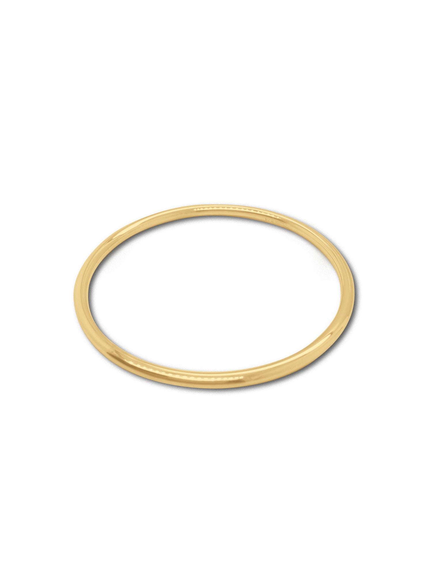 9ct Yellow Gold 4mm Traditional Golf Bangle All Sizes