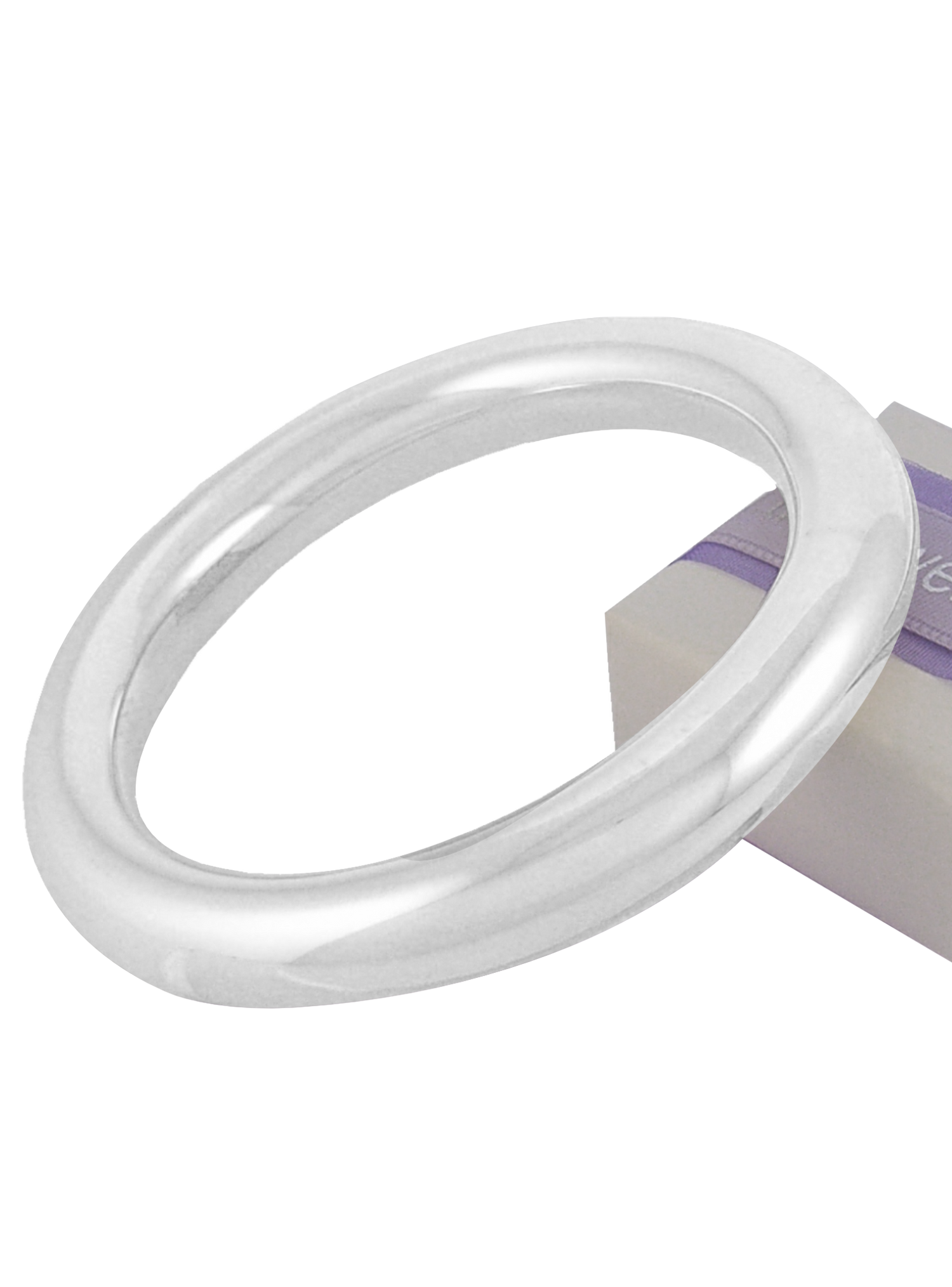 Sterling Silver 10mm Round Golf Bangle All Sizes Available