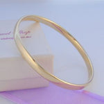 9CT YELLOW GOLD BABY CHILD GOLF BANGLE All Sizes