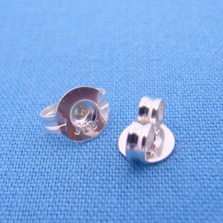 STERLING SILVER BUTTERFLY CLIPS FOR STUD EARRINGS