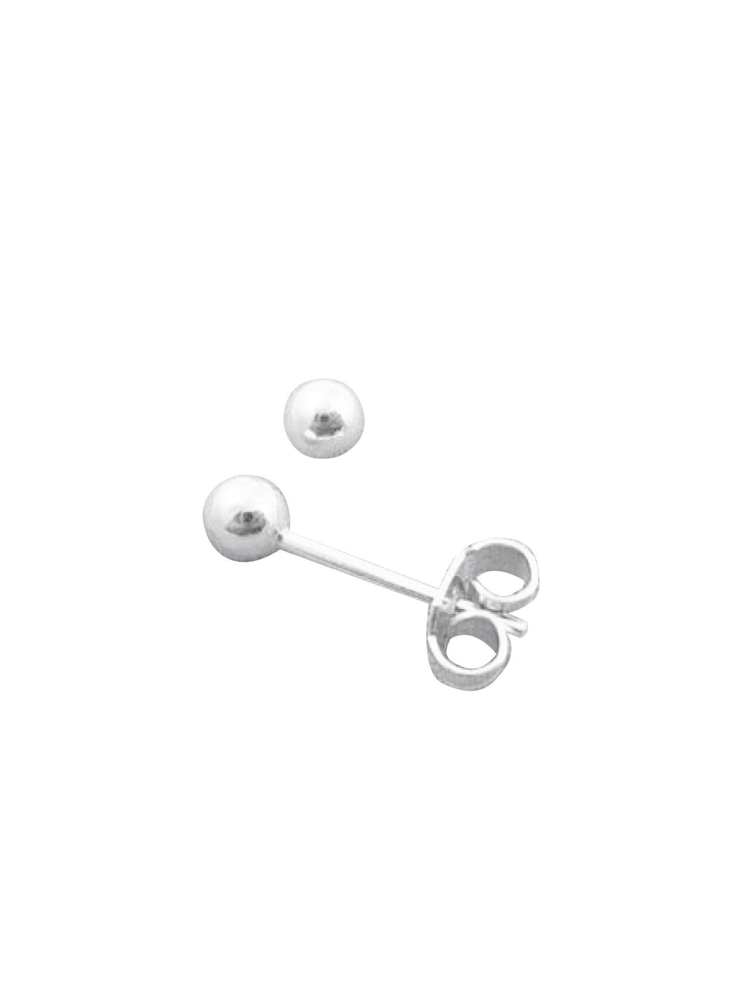 Sterling Silver 3mm Ball Stud Earrings