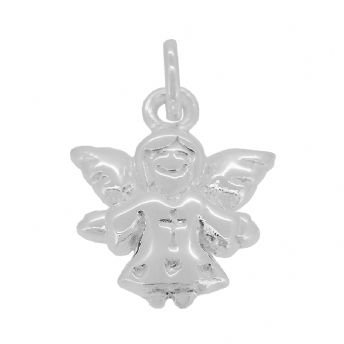 STERLING SILVER 13mm x 18mm GUARDIAN ANGEL CHARM
