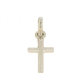 STERLING SILVER 8mm x 15mm CROSS CHARM THE CHARM