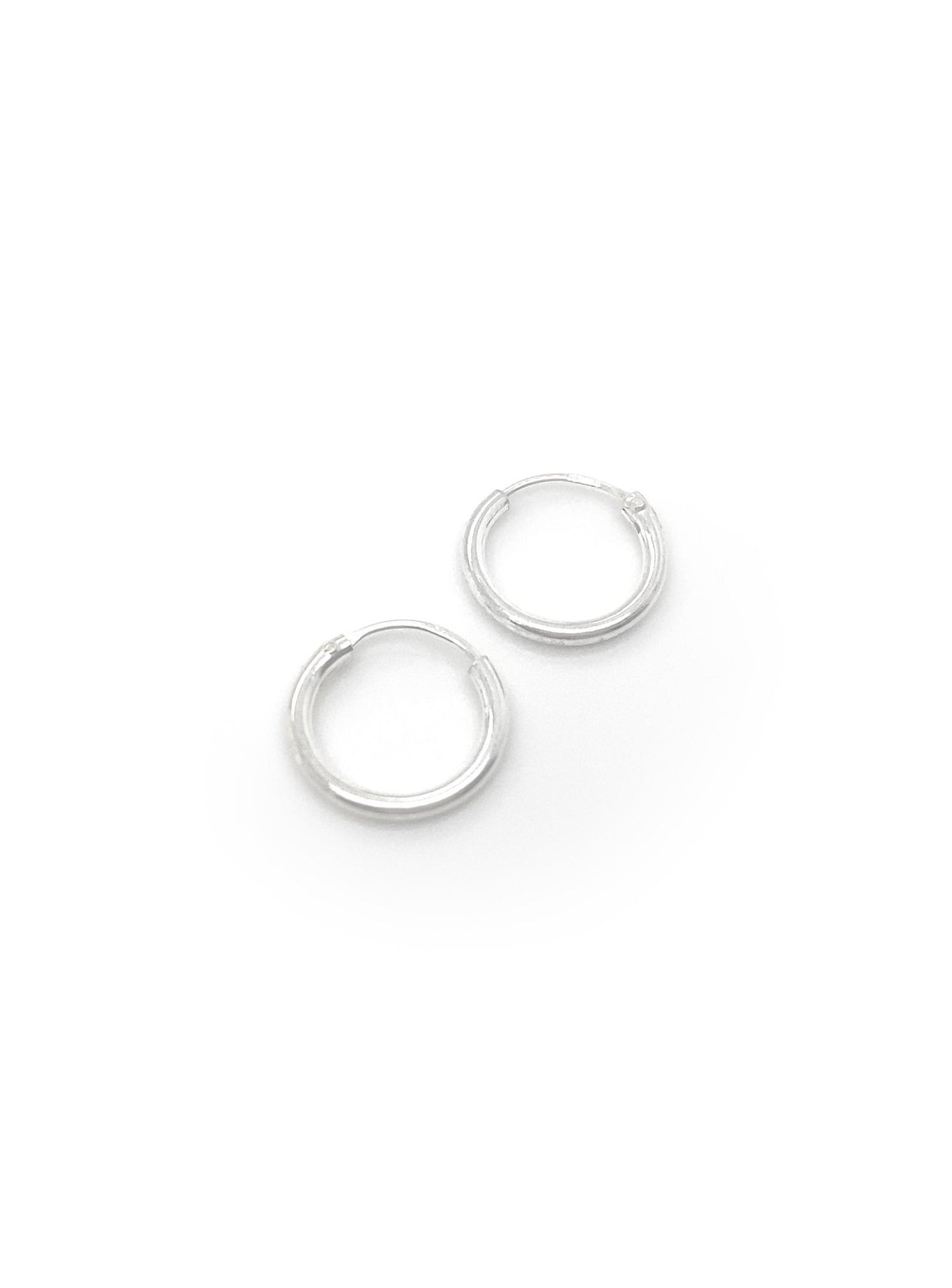 Sterling Silver 10mm - 12mm Small Gypsey Hoop Earrings