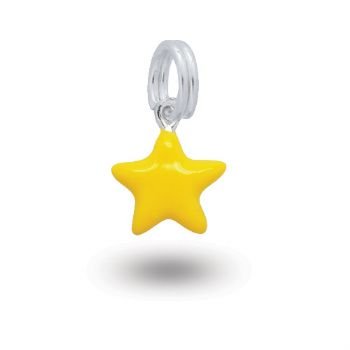 MY LITTLE ANGEL BABYLINKS TWINKLE LUCKY STAR BEAD CHARM -BL-STAR