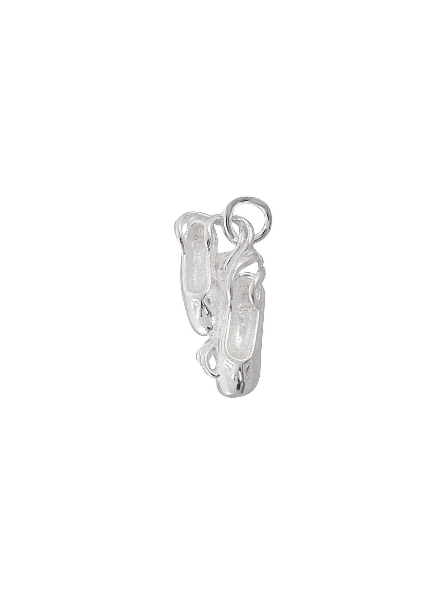 Ballerina Ballet Slippers Charm in Sterling Silver