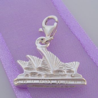 STERLING SILVER SYDNEY OPERA HOUSE AUSTRALIA CLIP ON CHARM - HR360