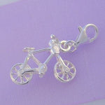 STERLING SILVER BICYCLE BIKE CLIP ON CHARM -HR2210