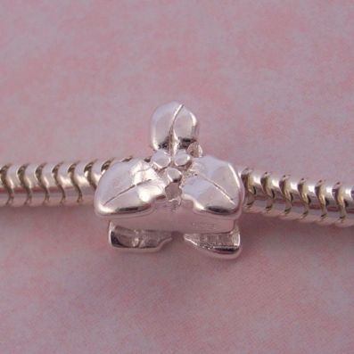 THE JEWEL SHOP STERLING SILVER CHRISTMAS HOLLYBEAD CHARM CB51-KB