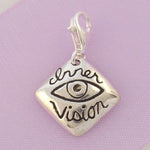 STERLING SILVER 16mmINNER VISION CLIP ON CHARM - TI-01757