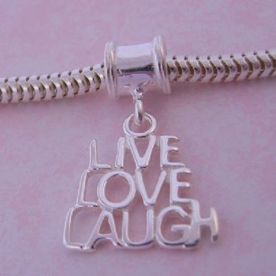 THE JEWEL SHOP LIVE LOVE LAUGH BEAD CHARM CB51-2002