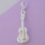 STERLING SILVER GUITAR MUSIC CLIP ON CHARM - HR721