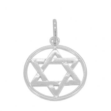 STERLING SILVER 19mm STAR OF DAVID PENDANT