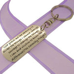 RECTANGLE POETIC AFFIRMATION KEY RING - The Serenity Prayer - KC-2-21