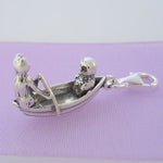 STERLING SILVER THE OWL & THE PUSSY CAT CLIP ON CHARM - TI-01264