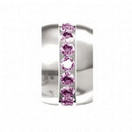 MY LITTLE ANGEL BABYLINKS BIRTHSTONE BEAD CHARM FEBRUARY -BL-FEB