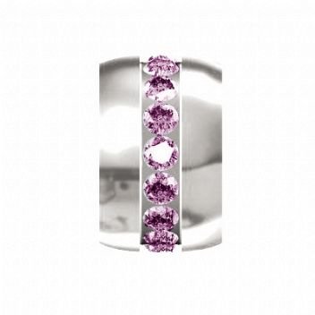 MY LITTLE ANGEL BABYLINKS BIRTHSTONE BEAD CHARM FEBRUARY -BL-FEB