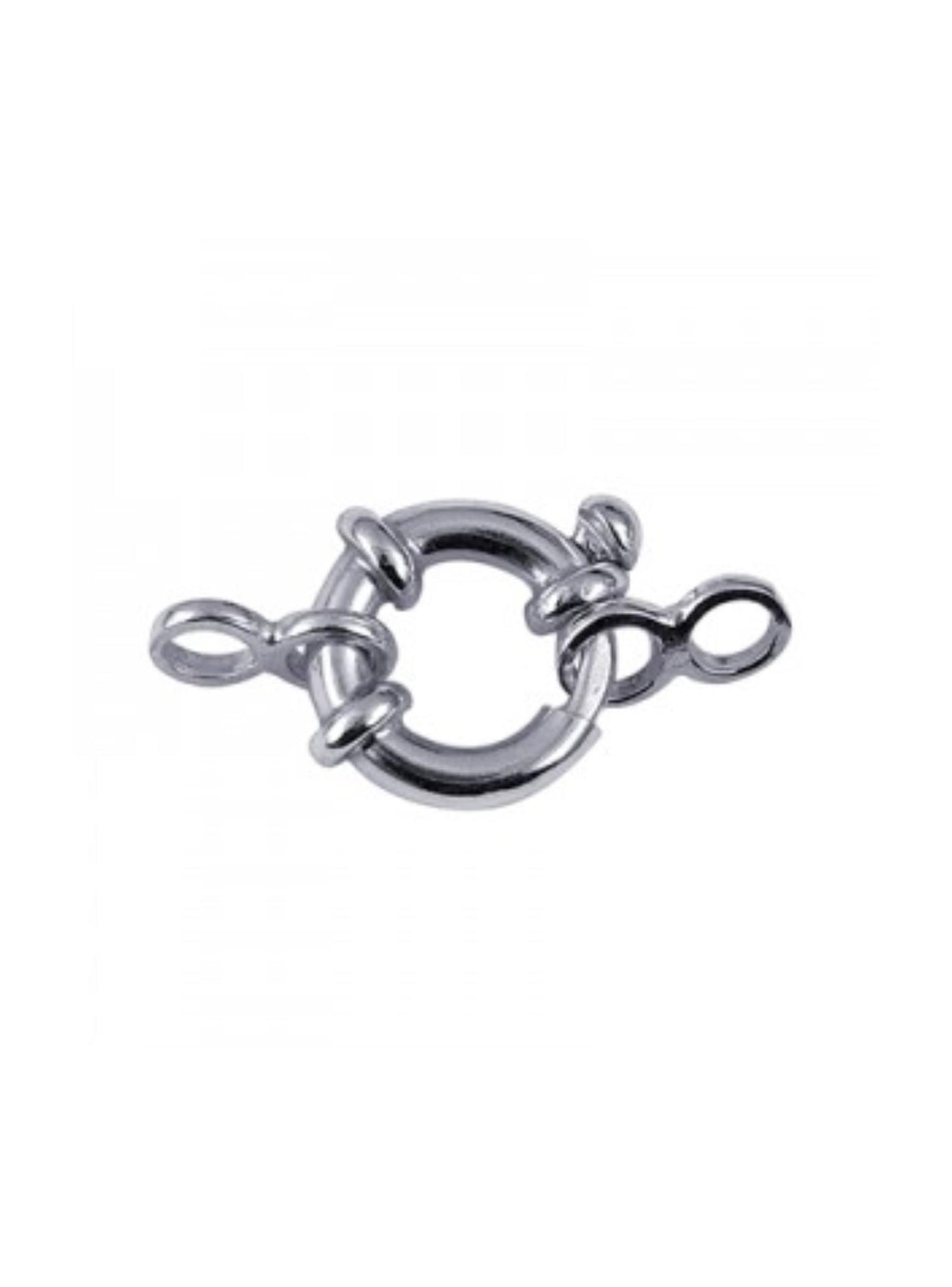 Sterling Silver Bolt Ring Clasp With Finals