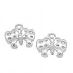 STERLING SILVER TWO 11mm BUTTERFLY for SLEEPER EARRING CHARMS
