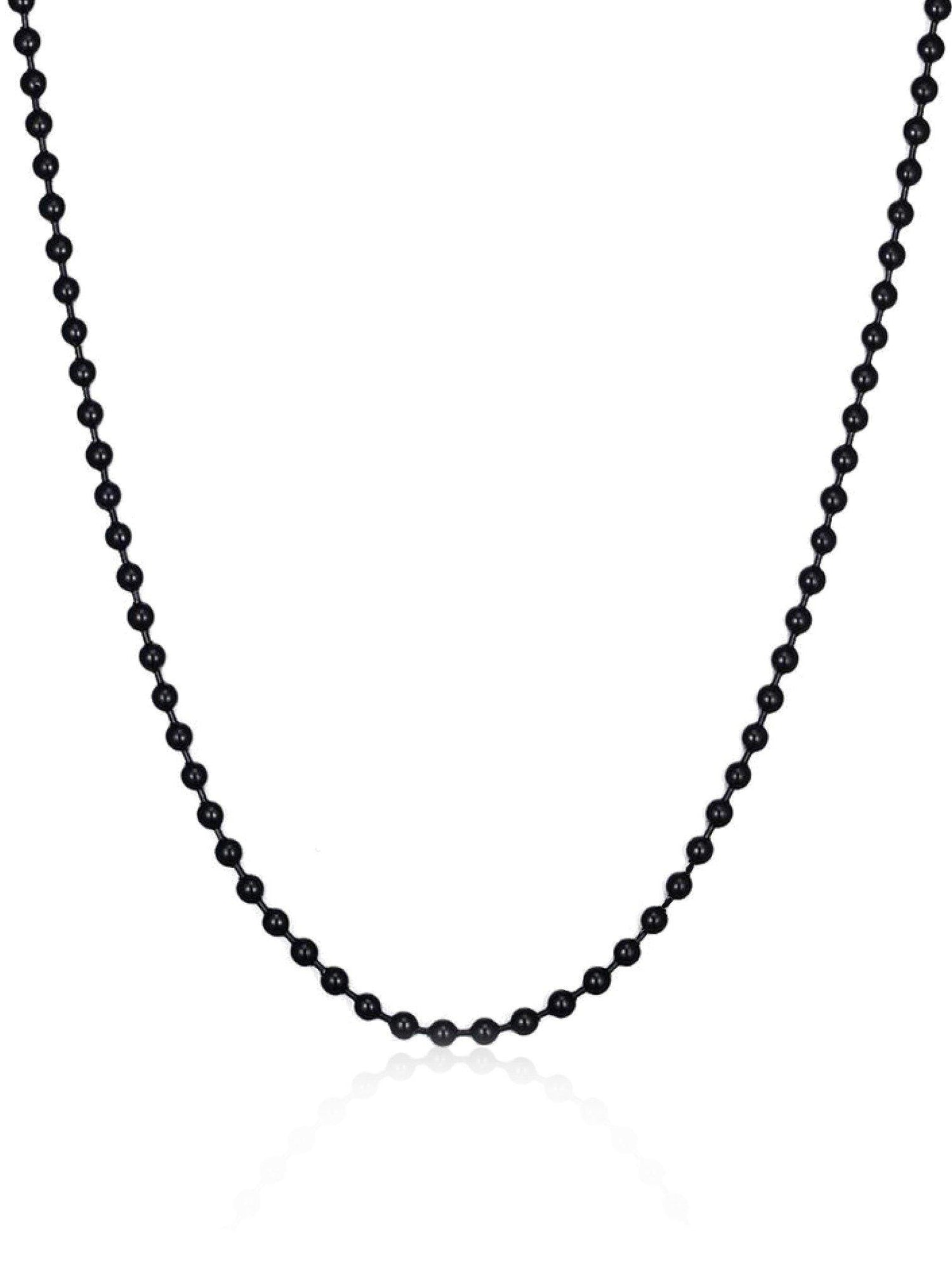Pastiche Ball Chain Necklace in Ip Stainless Steel
