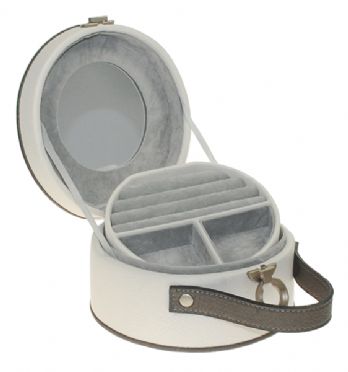 PARIS WHITE JEWELLERY BOX 155mm x 90mm x 155mm -Paris1