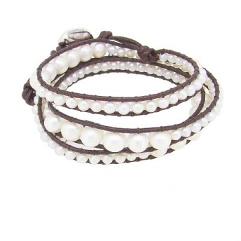 FRESHWATER PEARL TRIPLE WRAP BRACELET