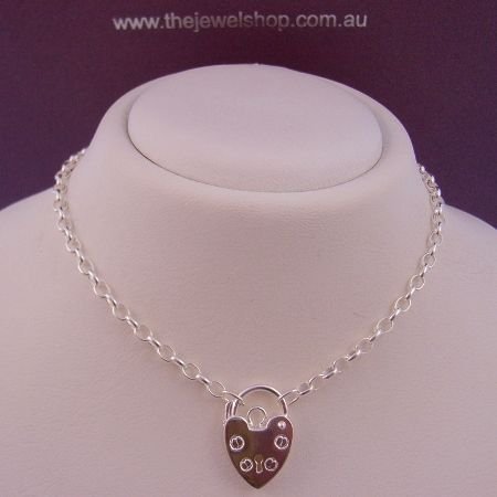 6.5g STERLING SILVER 2.5mm OVAL BELCHER 11mm PADLOCK NECKLACE