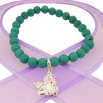 6mm BEADED STERLING SILVER CHARM BRACELET Guardian Angel - BLET-SS-6mmBead-BLET-SS-6mmBead-JCV10