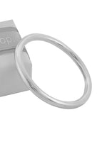Sterling Silver 4mm Round Golf Bangle All Sizes