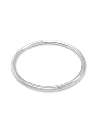 Sterling Silver 4mm Round Golf Bangle All Sizes