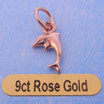 9CT ROSE GOLD SMALL DOLPHIN CHARM
