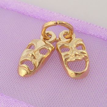 9CT YELLOW GOLD COMEDY and TRAGETY CHARM