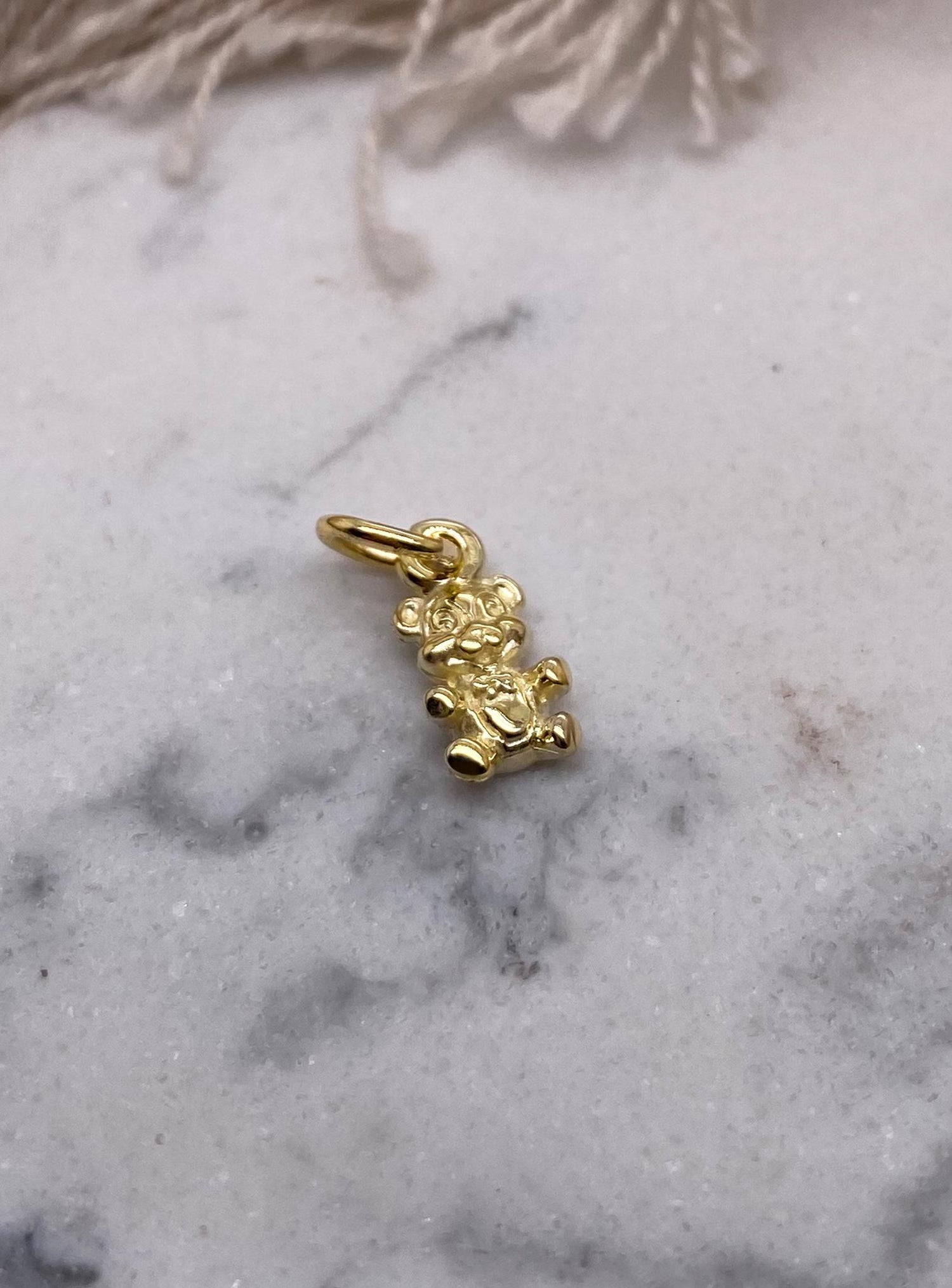 Baby Teddy Bear Charm in 9ct Gold