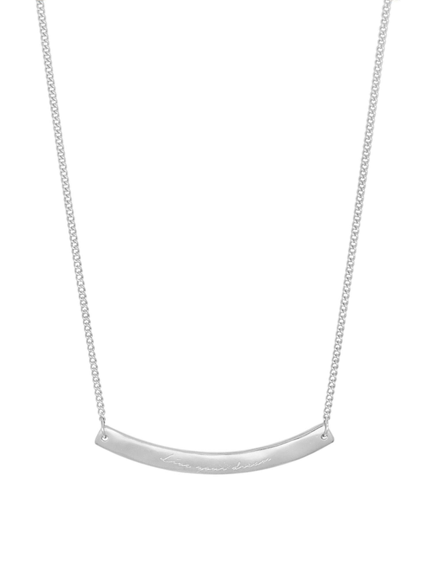 Nicole Fendel Silver Willow Organic Live Your Dream Bar Pendant