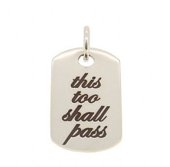 STERLING SILVER MENS and UNISEX 14mm x 25mm SMALL DOG TAG PERSONALISED NAME DESIGN