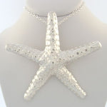 STERLING SILVER HUGE 53mm STARFISH NECKLACE CHARM PENDANT