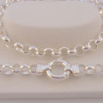 STERLING SILVER 4.7mm BELCHER BOLT RING BRACELET -BLET-4.7mm -SS-B3