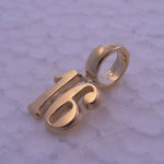 THE JEWEL SHOP 9CT SOLID GOLD 16 16TH BIRTHDAY CHARM BEAD CB40B