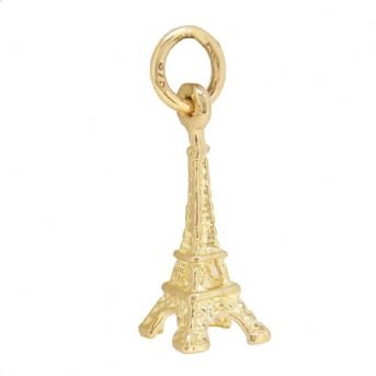 9CT GOLD 7mm X 20mm PARIS EIFFEL TOWER CHARM