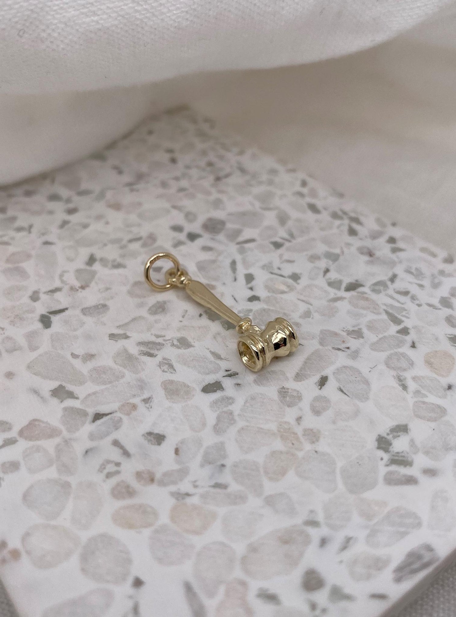 9ct Yellow Gold Gavel Charm Pendant