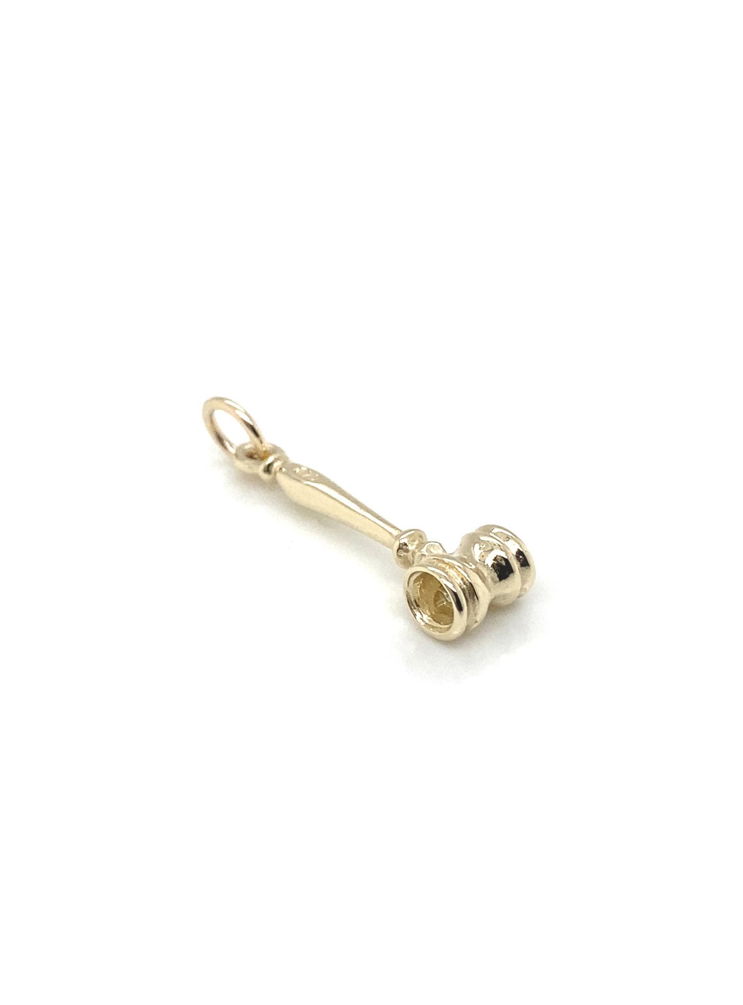 9ct Yellow Gold Gavel Charm Pendant