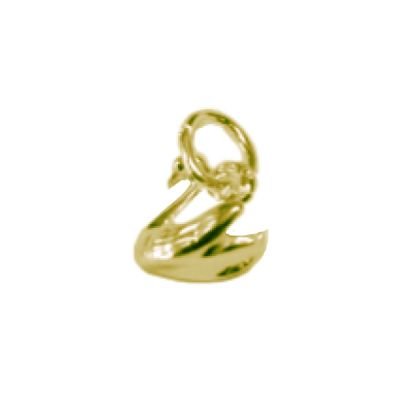9CT GOLD TRADITIONAL 3 DIMENSIONAL SWAN PENDANT CHARM