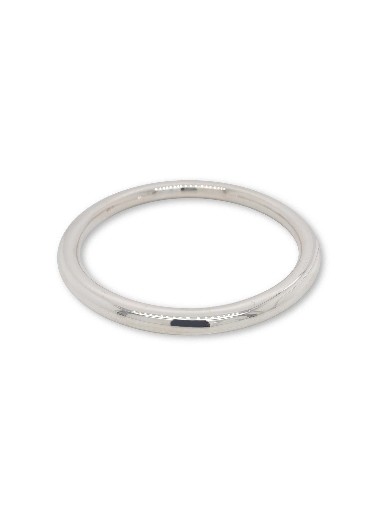 Sterling Silver 6mm Round Golf Bangle All Sizes