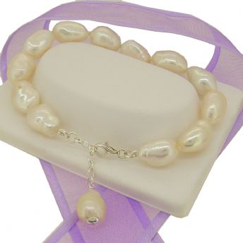 BAROQUE FRESHWATER PEARL BRACELET -BLET-BaroqueFW-pct