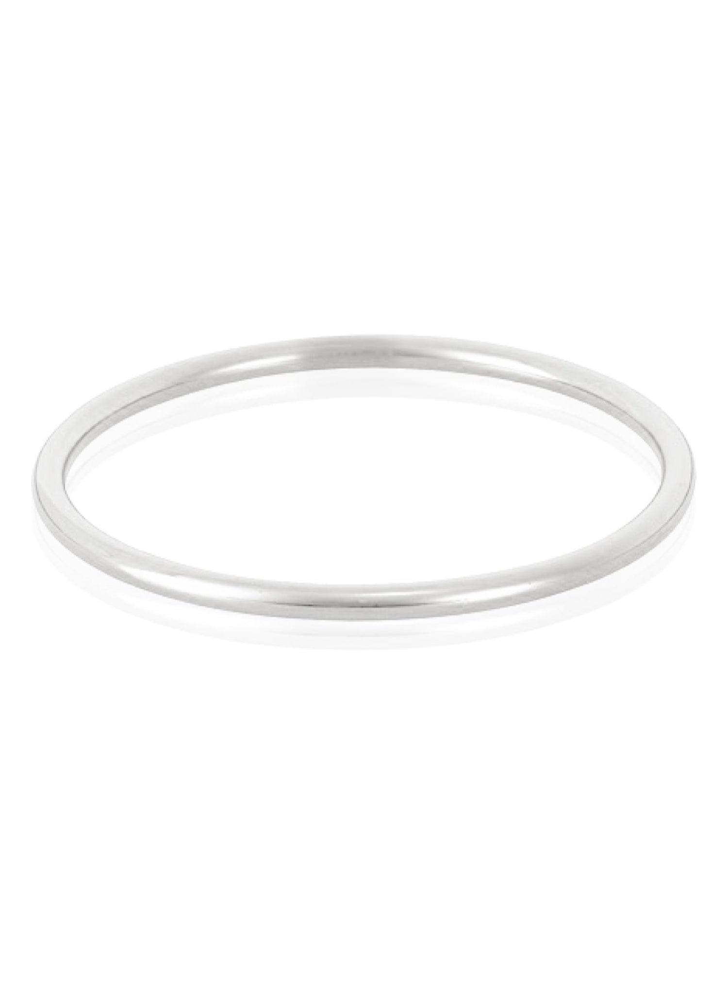 Solid 4mm Golf Bangle Baby to Adult Sizes in Sterling Silver