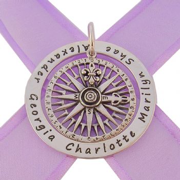 43mm CIRCLE OF LIFE PERSONALISED NAME COMPASS -43mm-Compass-SSjr